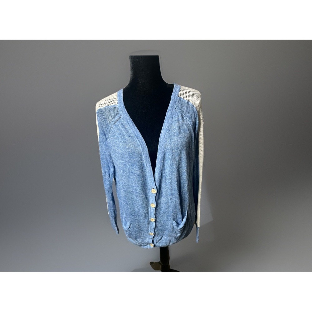 ulla johnson linen cardigan With‎ Cotton Mesh Large